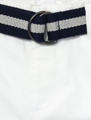 Baby And Toddler Boys Belted Chino Shorts