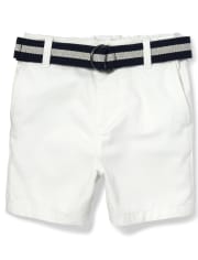 Baby And Toddler Boys Belted Chino Shorts