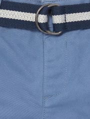 Short chino à ceinture pour bébé et tout-petit garçon
