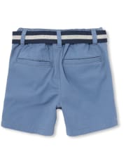 Short chino à ceinture pour bébé et tout-petit garçon