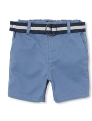 Short chino à ceinture pour bébé et tout-petit garçon