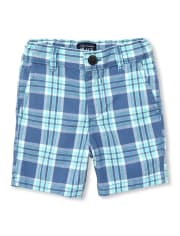 Baby And Toddler Boys Plaid Woven Chino Shorts | The Children's Place