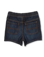 Short en jean à enfiler pour bébés et tout-petits garçons