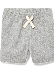 Pantalones cortos de rizo francés uniformes para bebés y niños pequeños