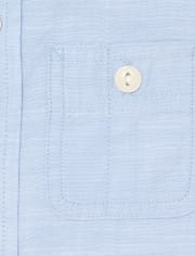 Baby And Toddler Boys Chambray Button Down Shirt