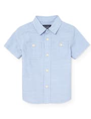 Baby And Toddler Boys Chambray Button Down Shirt