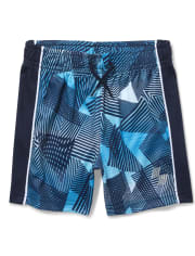 Shorts de baloncesto con rayas laterales Mix And Match para bebés y niños pequeños