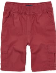 The Childrens Place Boys Uniform Pull On Cargo Shorts
