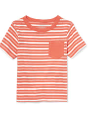 Baby And Toddler Boys Mix And Match Striped Pocket Top