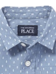 Baby And Toddler Boys Dad and Me Poplin Matching Button Down Shirt