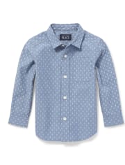 Baby And Toddler Boys Dad and Me Poplin Matching Button Down Shirt