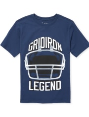 Boys Football Helmet Graphic Tee