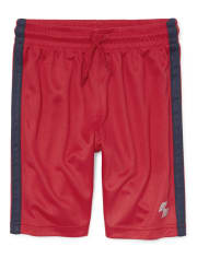 The Childrens Place Boys Side Stripe Mesh Shorts