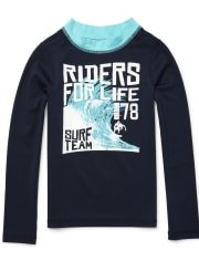 Boys 'Riders For Life' Graphic Rashguard