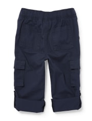 Pantalones cargo remangados para niños