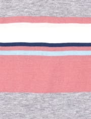 Boys Striped Jersey Polo