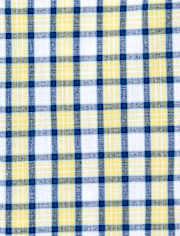 Camisa con botones de popelina a cuadros para niños