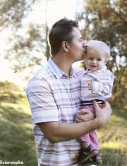 Boys Dad and Me Striped Oxford Matching Button Down Shirt
