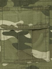 Boys Camo Pull On Cargo Shorts