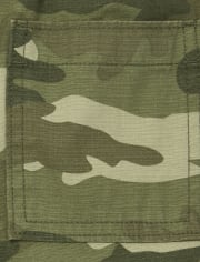 Boys Camo Pull On Cargo Shorts
