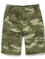Boys Camo Pull On Cargo Shorts