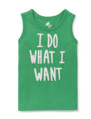Baby And Toddler Boys Mix And Match Do What I Want Tank Top