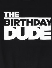 Baby And Toddler Boys Birthday Dude Graphic Tee