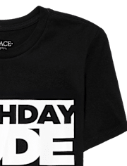 Camiseta con estampado de cumpleaños para niños