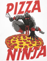 Camiseta gráfica Pizza Ninja para niños