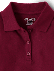Girls Uniform Pique Polo - Plus