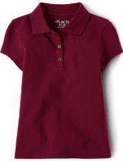 Girls Uniform Pique Polo - Plus