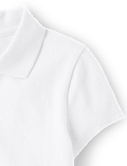 Polo piqué extensible et doux pour uniforme pour fille - Taille Plus