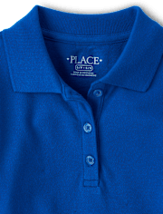 Girls Uniform Pique Polo - Plus