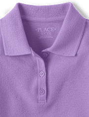 Girls Uniform Pique Polo - Plus