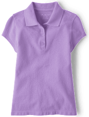 Girls Uniform Pique Polo - Plus