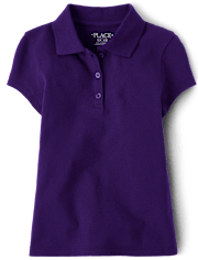 Girls Uniform Pique Polo - Plus