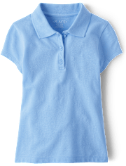 Girls Uniform Pique Polo - Plus