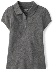 Girls Uniform Pique Polo - Plus
