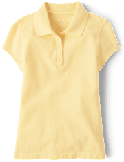 Girls Uniform Pique Polo - Plus