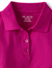 Girls Uniform Pique Polo - Plus