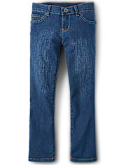 Girls Basic Bootcut Jeans | The Children's Place - VICTRY BLU WASH