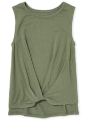 Girls Twist Front Tank Top