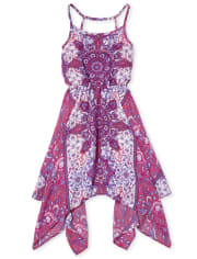 girls hanky hem dress