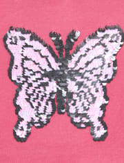 Girls Flip Sequin Butterfly Racerback Dress