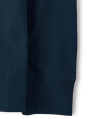 Polo de jersey suave de manga larga uniforme para niños