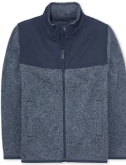 Boys Uniform Sweater Fleece Trail Jacket