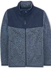 Chaqueta de forro polar con suéter de uniforme para niños