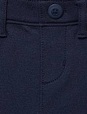 Girls Uniform Ponte Knit Pull On Jeggings - Slim