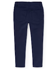 Girls Uniform Ponte Knit Pull On Jeggings - Plus
