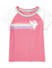 Girls Embellished Unicorn Top